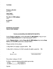 Vloga za registracijo pripojitve društva - S tem obrazcem se pri upravni enoti registrira pripojitev društva k drugemu društvu. Vlogo je potrebno vložiti v roku 30 dni po sprejetih statusnih spremembah. Društvo, h kateremu se je drugo društvo pripojilo, je pravni naslednik pripojenega društva.
Za vlogo in odločbo pripojitve je treba plačati upravno takso v višini 17,72 EUR po tarifni št. 1 (3,55 EUR) in 3 (14,18) Zakona o upravnih taksah.